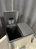 iTouchless Stainless Steel Dual Compartment Step Trashcan & Recycling Station