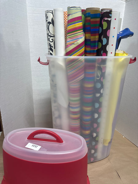 Wrapping Paper Organizer