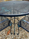 Metal Patio Table with (4) Chairs