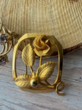 Pair of Gold Tone Brooches (C)