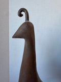 Signed Folk Style Rustic Wooden Bird Sculpture AS IS (READ DESCRIPTION CAREFULLY)