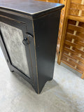 Primitive Style Cupboard with Tin Insert in Door