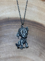 Necklace with Pewter Dog Pendant