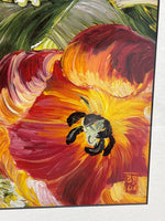 Bobbie Burgers Floral Print; Signed