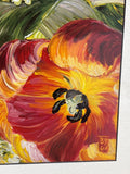 Bobbie Burgers Floral Print; Signed