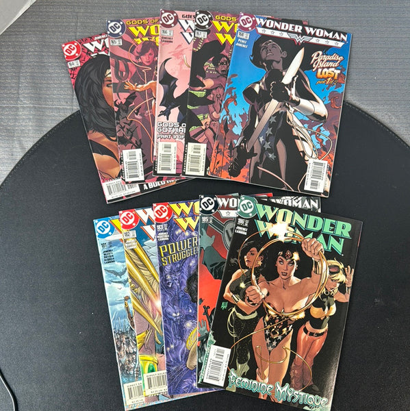 (L) Lot of 10 Vintage Early 2000’s DC Wonder Woman Comics #’s 164-168, 181-183 & 185-186