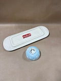 Snowflake Fired Up Pottery Oval Platter And Bowl