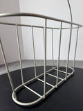 Industrial Style Coated Metal Wire Basket or Magazine Rack