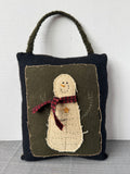 Folk Style Felt Snowman Pillow Door Knob Hanger (D)
