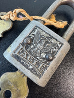 Vintage Eagle Padlock with 2 Keys