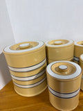 Over And Back Vintage Style Yellow Ware Ceramic Canister Set - 5 Pieces - By Target