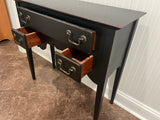 Black Petite Console Table