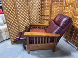 Mission Style Leather Reclining Chair