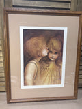 A Little Kiss Print by Margaret Kane; Signed