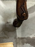 ***AS IS*** Antique Bed on Casters; Full/Double