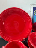 (H) Homer Laughlin Fiestaware 5-Piece Scarlet Place Setting in Box