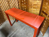 Orange Painted Console Table