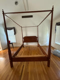 Queen Canopy Bed with Rails & Slats