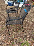 Pair of Sturdy Metal Outdoor Chairs