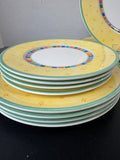 (B) 12-Piece Villeroy & Boch Twist Alea Limone China Set