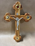 Olive Wood Cross With Essence from The Holy Land (B)