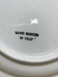 Italian Blue Snowflake Plate