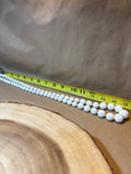 White Plastic Beaded Necklace