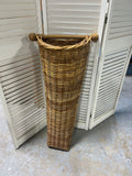 Large Wicker Flower Pocket/Basket