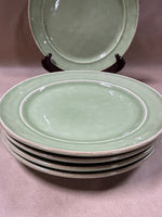 Set Of 5 Pottery Barn Cambria Green Mint Green Dinner Plate