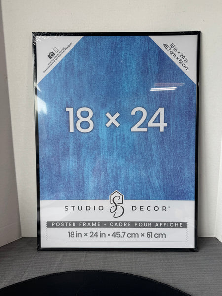 Studio Decor Sealed 18x24 Black Poster Frame