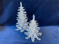 Pair of Plastic Icicle Christmas Trees