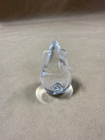 (A) Glass Mouse Paper Weight