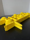 5-Piece Interlocking Plastic Easter Chicks Decorative Outdoor Fencing