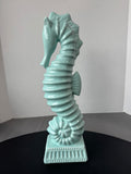 Apropos Home Collection Seagrass Blue Ceramic Seahorse