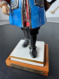 Maison du Roi Van Gerdinge Sitzendorf Porcelain French Soldier with Wooden Base & Box