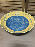 Large Yellow & Blue Foreside Bowl