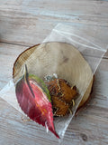 Trio of Enamel Autumn Leaf Brooches