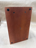 Mahogany Wood Desktop Letter Organizer Box Caddy