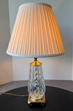 Waterford Crystal & Brass Table Lamp (WORKS)