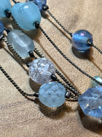 Various Shades of Blue Beaded Necklace
