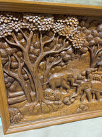 Carved Asian Panel