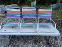 Set of 3 Low Sitting Beach Chairs