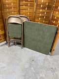 Vintage Samsonite Folding Card Table with (4) Folding Chairs
