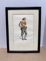 (B) Pair Of Commedia Dell’arte Theatre Style Framed Prints