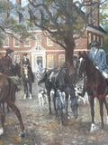 A Meet in Old Virginia Print by Thulstrop; Signed