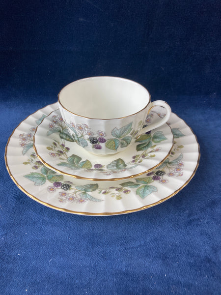 Royal Worcester Lavinia Bone China Tea Trio