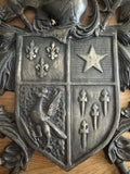 Medieval Metal Coat of Arms Shield Wall Plaque