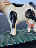 Cast Iron Vintage Cow Door Stop