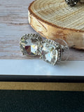 (E) Pair of Silver Tone Earrings