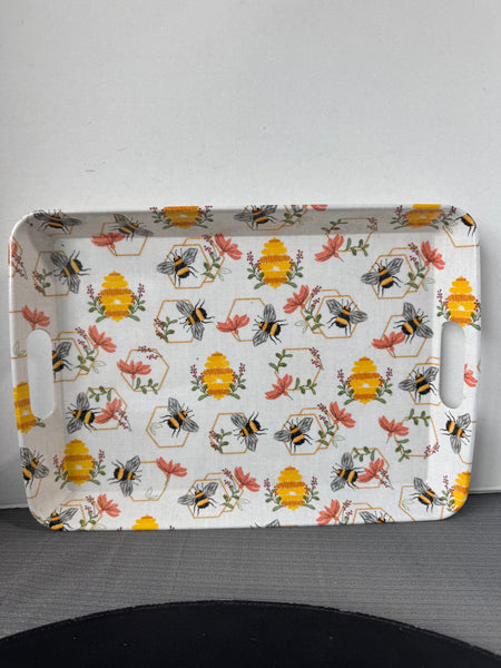 Bumblebees & Honeycombs Melamine Serving Tray